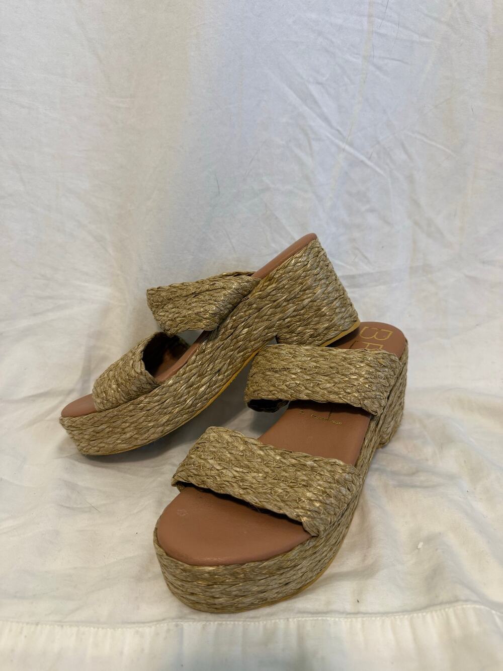 BEACH by Matisse Rattan platform heels
